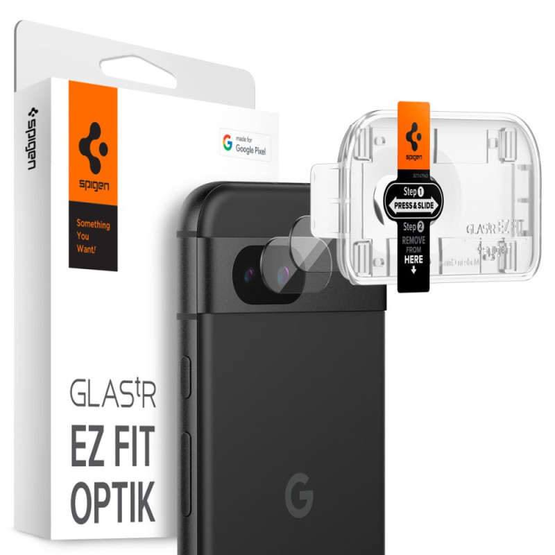 Spigen Optik.tR EZ Fit Camera Protector for Google Pixel 8A - 2 vnt.
