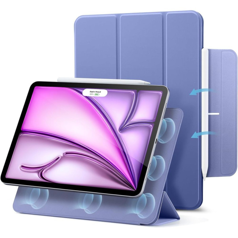 ESR Rebound magnetinis dėklas, skirtas iPad Pro 12,9& 39 & 39 4/ 5/ 6 2020-2022 / Air 13& 39 & 39 2024 – violetinė