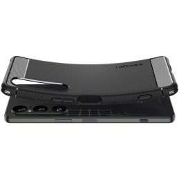 Spigen Rugged Armor dėklas, skirtas Sony Xperia 1 VI - matinė juoda