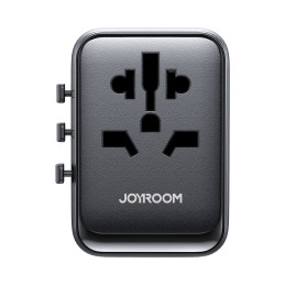 Joyroom JR-TCW01 kelioninis adapteris universalus 17W EU / US / UK / JP / AU / CN - juodas