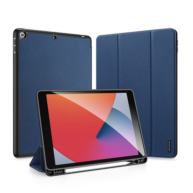 Dux Ducis Domo dėklas su atvartu ir išmaniuoju miegu, skirtas iPad 7/ 8/ 9 10,2& 39 & 39 - mėlynas