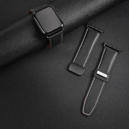 Dux Ducis Ya dirželis, skirtas Apple Watch 42/ 44/ 45/ 49 mm – juodas