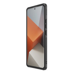Nillkin Super Frosted Shield Pro magnetinis dėklas, skirtas Xiaomi Redmi Note 13 Pro+ 5G su MagSafe - juodas
