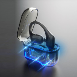 Dudao U17Pro ant ausies uždedamos belaidės ausinės su Bluetooth 5.3 ir ANC – juodos