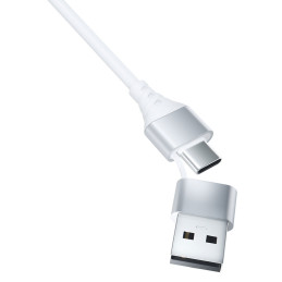 3mk Hyper Cable 3in1 USB-A - USB-C / USB-C - micro USB - Lightning 1,5 m - balta