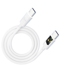3mk Hyper Cable USB-C / USB-C 100W 2m - baltas