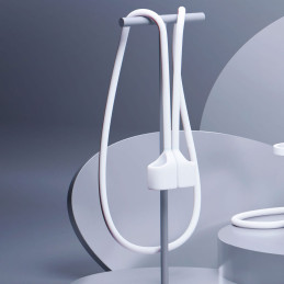3mk silicio „AirPods“ dėklas, skirtas „AirPods Pro“ / „AirPods Pro 2“ – baltas