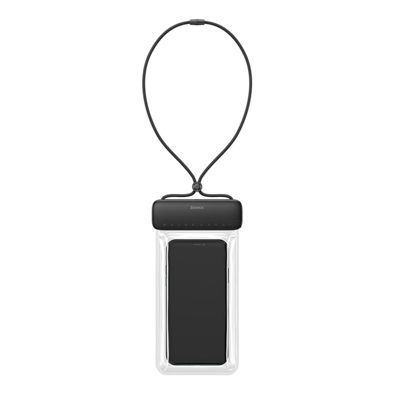 Baseus AquaGlide BS-PC029 dėklas, atsparus vandeniui IPX8 su Slide Lock sistema - juodas