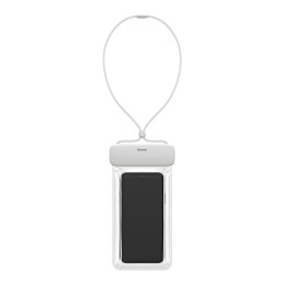 Baseus AquaGlide BS-PC029 dėklas, atsparus vandeniui IPX8 su Slide Lock sistema - baltas