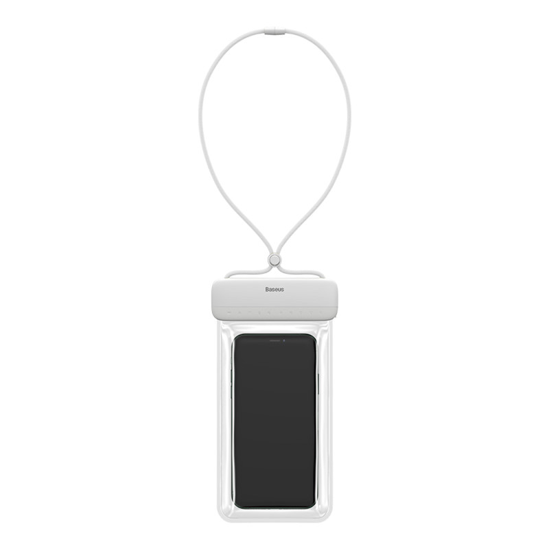 Baseus AquaGlide BS-PC029 dėklas, atsparus vandeniui IPX8 su Slide Lock sistema - baltas