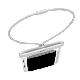 Baseus AquaGlide BS-PC029 dėklas, atsparus vandeniui IPX8 su Slide Lock sistema - baltas