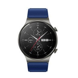Silikoninis dirželis skirtas Huawei Watch GT 2/ 3/ 4/ 2 Pro/ 3 Pro/ 4 Pro/ GT 2e 46mm – tamsiai mėlynas
