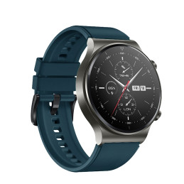 Silikoninis dirželis skirtas Huawei Watch GT 2/ 3/ 4/ 2 Pro/ 3 Pro/ 4 Pro/ GT 2e 46mm – tamsiai žalias