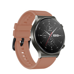 Silikoninis dirželis, skirtas Huawei Watch GT 2/ 3/ 4/ 2 Pro/ 3 Pro/ 4 Pro/ GT 2e 46mm – bordo spalvos