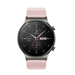 Silikoninis dirželis skirtas Huawei Watch GT 2/ 3/ 4/ 2 Pro/ 3 Pro/ 4 Pro/ GT 2e 46mm - pudros rožinis