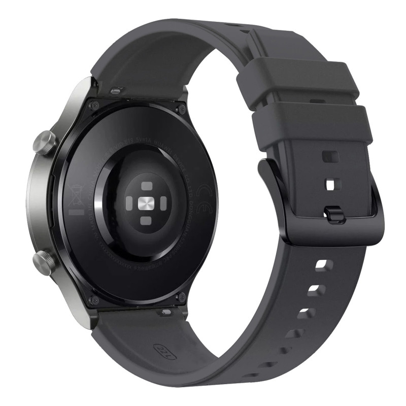 Silikoninis dirželis skirtas Huawei Watch GT 2/ 3/ 4/ 2 Pro/ 3 Pro/ 4 Pro/ GT 2e 46mm – pilkas