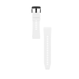 Silikoninis dirželis skirtas Huawei Watch GT 2/ 3/ 4/ 2 Pro/ 3 Pro/ 4 Pro/ GT 2e 46mm – baltas