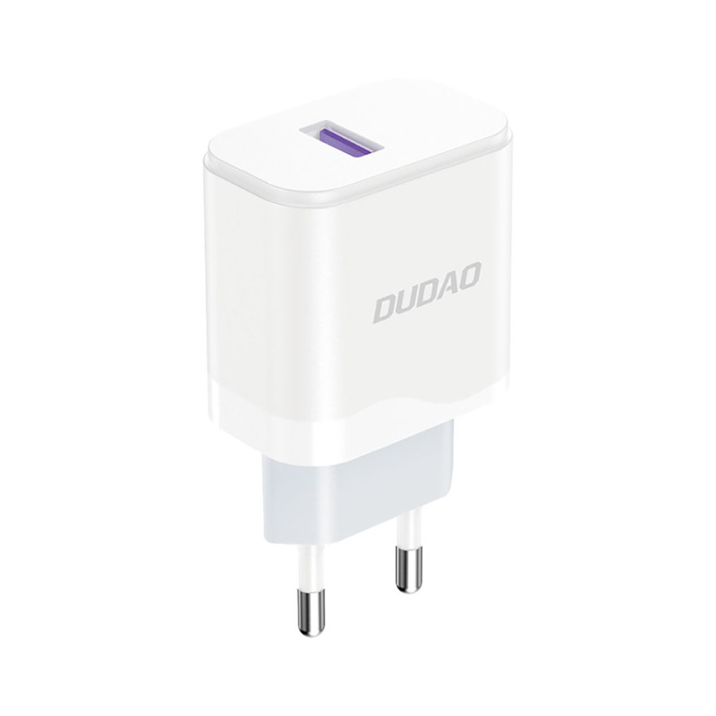 Dudao A20EU USB-A 18W tinklo įkroviklis - baltas