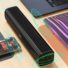 Dudao Y2+ Bluetooth 5.0 garsiakalbis 2400 mAh – juodas