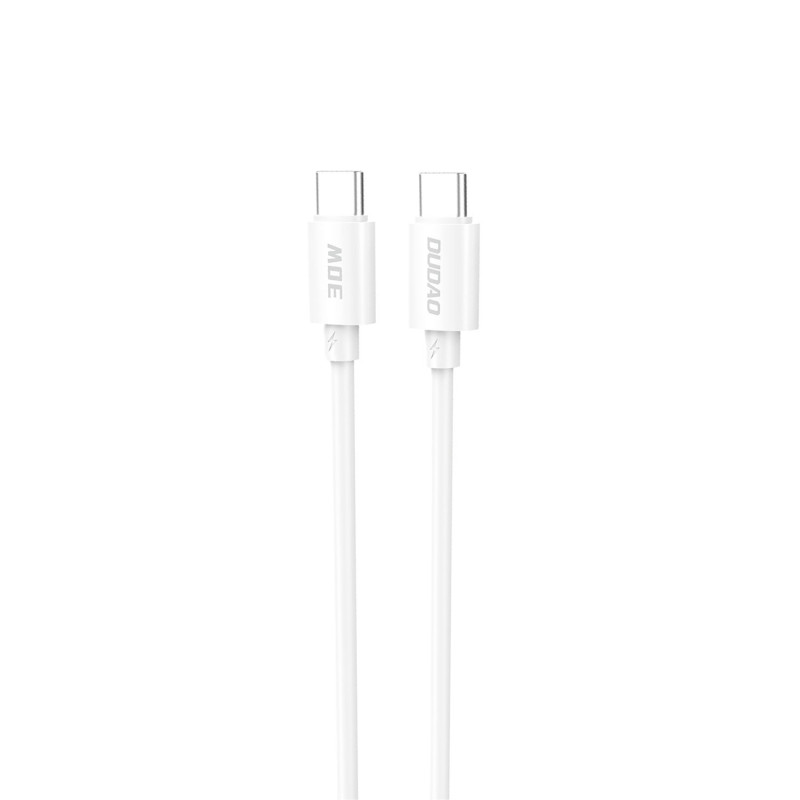 Dudao L4C USB-C / USB-C laidas 30W 2m - baltas