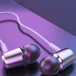 Dudao X1PROT į ausis įdedamos laidinės USB-C ausinės 1,2 m - baltos