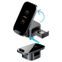 Dudao A11Pro+ indukcinis įkroviklis 15W 3in1 telefonui / išmaniajam laikrodžiui / ausinėms - juodas