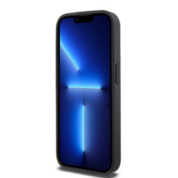 DKNY odinis languotas monofoninis raštas ir spausdintos juostelės iPhone 15 Pro dėklas – juodas