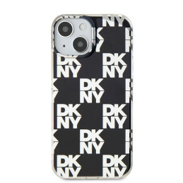 DKNY IML Checkered Mono Pattern dėklas, skirtas iPhone 15 / 14 / 13 - juodas