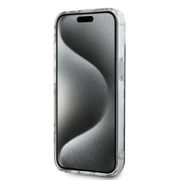 DKNY IML Checkered Mono Pattern dėklas, skirtas iPhone 15 / 14 / 13 - juodas