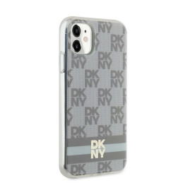 DKNY IML languotas monofoninis raštas ir spausdintos juostelės MagSafe dėklas, skirtas iPhone 11 / Xr - smėlio spalvos