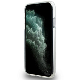 DKNY IML Mono & Stripe MagSafe dėklas iPhone 11 / Xr - rožinis