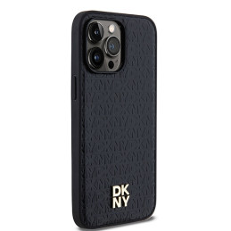 DKNY odinis metalinis logotipas MagSafe dėklas, skirtas iPhone 13 Pro / 13 - juodas