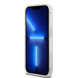 DKNY IML languotas monofoninis raštas ir spausdintos juostelės MagSafe dėklas, skirtas iPhone 13 Pro Max - rožinis