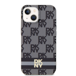 DKNY IML languotas monofoninis raštas ir spausdintos juostelės MagSafe dėklas, skirtas iPhone 15/ 14/ 13 – juodas