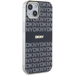 DKNY IML Mono & Stripe MagSafe dėklas, skirtas iPhone 15/ 14/ 13 – juodas