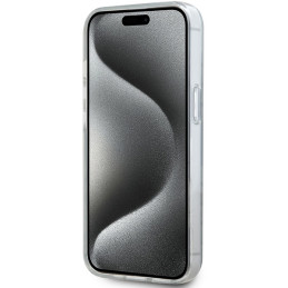 DKNY IML Mono & Stripe MagSafe dėklas, skirtas iPhone 15/ 14/ 13 – juodas