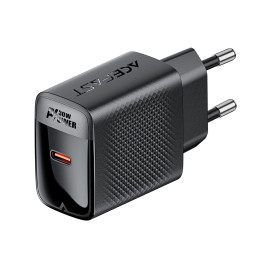 Acefast A102 GaN USB-C PD 30W tinklo įkroviklis - juodas