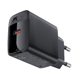 Acefast A82 GaN USB-C PD 20W tinklo įkroviklis - juodas