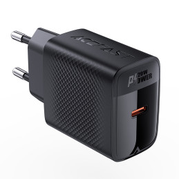 Acefast A82 GaN USB-C PD 20W tinklo įkroviklis - juodas