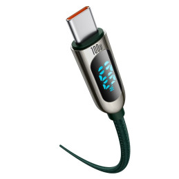 Baseus CATSK-B06 USB-C – USB-C PD laidas 100W 5A 480Mb/ s 1m – žalias