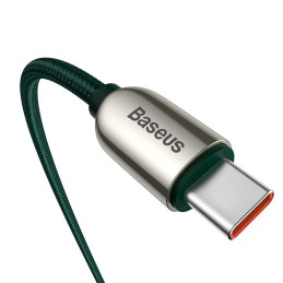Baseus CATSK-B06 USB-C – USB-C PD laidas 100W 5A 480Mb/ s 1m – žalias