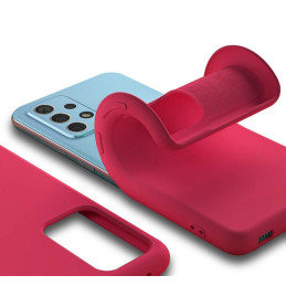 Silicone Case lankstus silikoninis dėklo dangtelis, skirtas Samsung Galaxy A32 4G raudonas