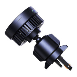 Baseus MagPro BS-CW04 automobilinis laikiklis su Qi2.0 15W indukciniu įkrovikliu orlaidei - juodas