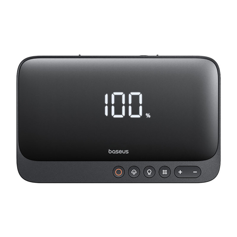 Starteris Baseus Super Energy BS-CH013 4in1 600A su žibintuvėliu / 6000mAh maitinimo blokas / kompresorius - juodas