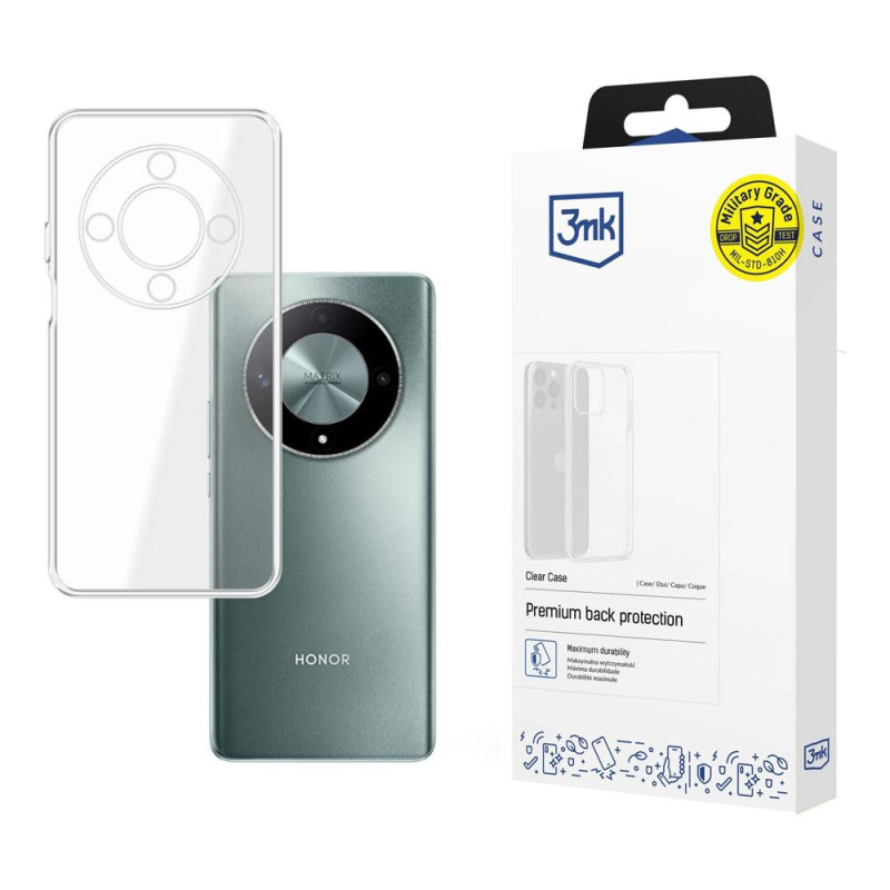 3mk skaidrus dėklas, skirtas Honor Magic6 Lite 5G – skaidrus