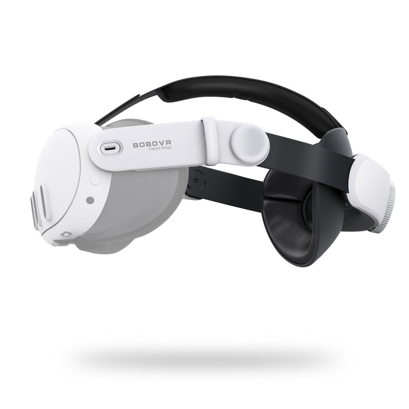 BoboVR M3 Mini įtempimą mažinantis dirželis skirtas Meta Quest 3 VR akiniams - balti ir juodi