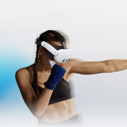 BoboVR M3 Mini įtempimą mažinantis dirželis skirtas Meta Quest 3 VR akiniams - balti ir juodi
