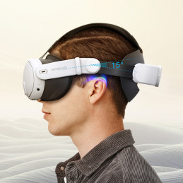 BoboVR M3 Mini įtempimą mažinantis dirželis skirtas Meta Quest 3 VR akiniams - balti ir juodi