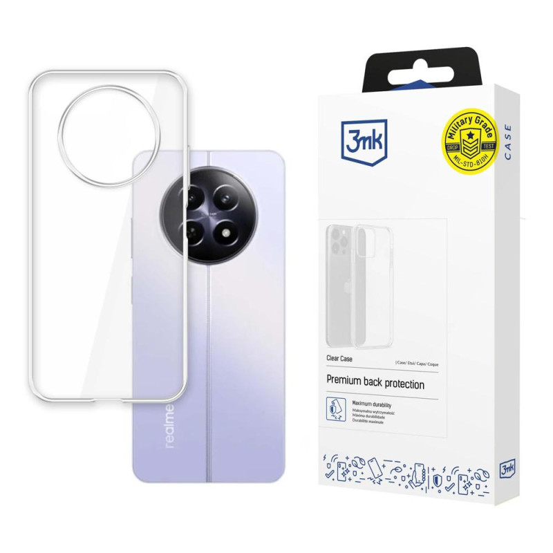 3mk skaidrus dėklas, skirtas Realme 12 5G – skaidrus