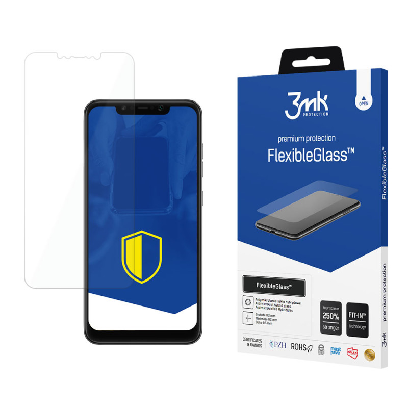 3mk FlexibleGlass™ hibridinis stiklas ant Xiaomi Pocophone F1